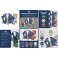 thumbnail image 2 of Infant and Toddler Boys' Adorable Blue Jean Jacket, Button-Up Shirt and Pants 3-Piece Set, 2 of 12