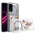 thumbnail image 2 of For REVVL V+ Plus 5G Design Transparent Bumper Dual-Layer Hybrid Case Cover, 2 of 3