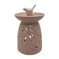 thumbnail image 3 of Quemador de cera derretida de cerámica, adorno más cálido, estatuilla, quemador de aceite hueco, difusor perfumado de vela para dormitorio, fiesta, Rosa, 3 of 8