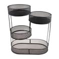 thumbnail image 1 of Lipstore Countertop Fruit Basket Countertop Space Saver Party Vegetables Storage Rack black, 1 of 8