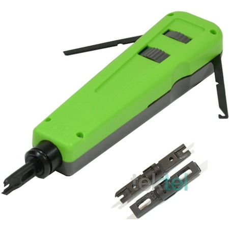 Eclipse Punch Down Tool - CAT5E/CAT6 RJ Network Wire Cable Impact Punch Down Tool with 110/66 Blades