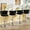 Black, variant on Lamerge Velvet Bar Stool Set of 4, Counter Height Barstools Adjustable Kitchen Island Chairs, Swivel Bar Stools Upholstered Bar Chairs Counter Stool Armless Chairs with Back & Footrest, Grey