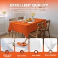 thumbnail image 4 of Mantel desechable de plástico JHDZDHY, 137 x 274 cm, 10 unidades, color naranja, 4 of 6