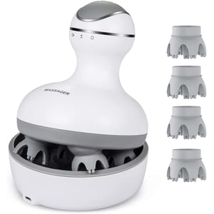 Massager avec scalp 4 Têtes de massage de rechange Portable