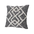thumbnail image 3 of Laddha Home Designs Handwoven Diamond Cotton Throw Pillow Cover - 20" - Black and Cream, 3 of 9