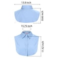 thumbnail image 3 of Deago Fake Collar Detachable Dickey Collar Blouse Half Shirts Peter Pan Lace False Collars for Women Girls, 3 of 7