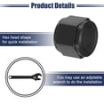 thumbnail image 5 of Unique Bargains 1 Pcs AN12 Universal Female Flare Cap Port Plug Block Off Fitting Nut Adapter Black, 5 of 6