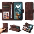 thumbnail image 3 of Funda GANGXUN para Motorola Moto E15 con diseño acolchado elegante, cuero PU, protección total y ajuste preciso, 3 of 5