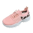 thumbnail image 3 of Leopard Chunky Walking Shoes for Women Comfortable Mesh Memory Foam Workout Tennis Running Sneakers, 3 of 4