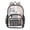 Vintage Cute Kitten, variant on Large Clear PVC Backpack Heavy Duty See Through Backpack for Adults Work Travel, Striped Pink-bows Printed 12L