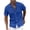 Blue, variant on Zshosam Untucked Dress Shirts for Men Men's Short Sleeve Casual Shirts Wrinkle Free Untucked Casual Button Down Shirt Size S,(Blue S)