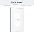thumbnail image 4 of Cargadores Interruptores de luces Panel de interruptores de marco romano de cuero simple Panel de pared Interruptor de luz simple doble/tirador, 4 of 8