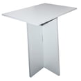 thumbnail image 1 of Mesa De Centro Minimalista Vinil Metalico Mdf Melamico Resistente Blanco, 1 of 4