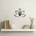 thumbnail image 2 of LaModaHome Zen Yoga Design Metal Wall Art, Serene Meditation Decor Sculpture,Home Relaxation Hanging,Spiritual Yoga Studio Interior Accent,Perfect GiftHome Decoration Gift -15.7"x20.5"/40x52cm, 2 of 5