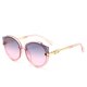 thumbnail image 5 of Gafas de sol personalizadas para mujer, redondas, de metal, estilo europeo y americano, transparentes, de moda, 5 of 5