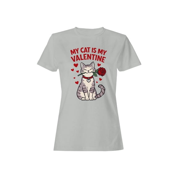 Cat Valentine Rose Design Women's T-shirt