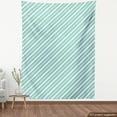 thumbnail image 4 of Ambesonne Retro Fabric by the Yard Upholstery, Endless Colorful Stripes Art, 1 Yard, Yellow Green Sea Blue, 4 of 5