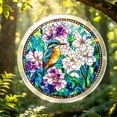 thumbnail image 5 of Acrylic Puzzles Suncatcher Window Hanging, 83 Pieces 7.4 Inch Sun Catcher Stained Glass Acrylic Puzzle Decoration for Women Men Mom Birthday Home Decor (Blossom Songbirds Animals), 5 of 7