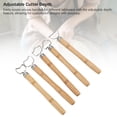 thumbnail image 4 of Pottery Carving Tool, 5Pcs Comfortable Grip Steel Cutter Compact Pottery Handle Making Tool Wooden Handle Multifunctional  for Handcrafting Tasks, 4 of 7