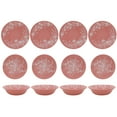 thumbnail image 4 of The Pioneer Woman Daisy 12-Piece Bamboo Melamine Dinnerware Set, Pink, 4 of 22