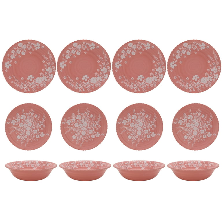 The Pioneer Woman Daisy 12-Piece Bamboo Melamine Dinnerware Set