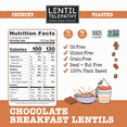 thumbnail image 5 of Lentil Telepathy Crunchy Toasted Snacks - Healthy Low Calorie Snacks, 100% Plant-Based Gluten Free Ready to Eat Straight from the Bag, Non-GMO, 4 Ounce Bags (Chocolate1Pack), 5 of 7