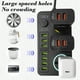 thumbnail image 5 of Regleta con 3 Tomas de Corriente Universales 7 Puertos USB 3000W | Protector contra sobretensiones con interruptores individuales | Cable de extensión de 78.7" | Protección contra sobrecarga, 5 of 8