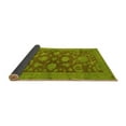 thumbnail image 2 of Ahgly Company Indoor Square Abstract Yellow Modern Area Rugs, 7' Square, 2 of 4