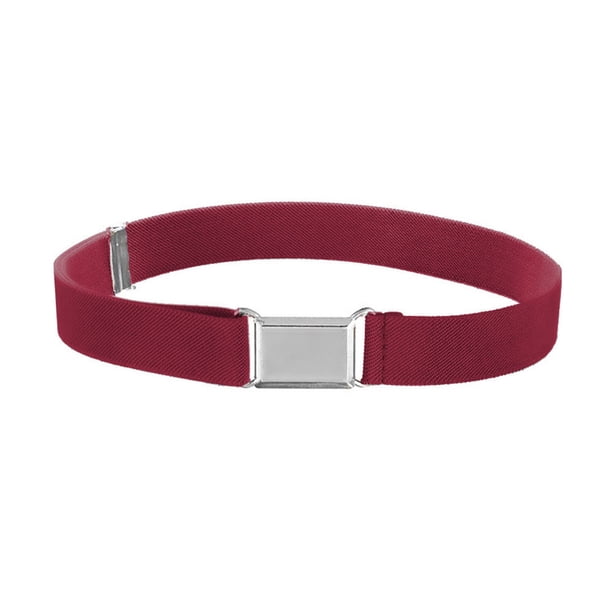 Zhuge Cinturón elástico ajustable, cinturón Rojo vino para niños, ideal para fiestas y eventos especiales, 1 pieza