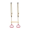 thumbnail image 2 of Barra de trapecio con anillos colgantes para entrenamiento de fuerza, uso en interiores y exteriores Rosa, 2 of 8