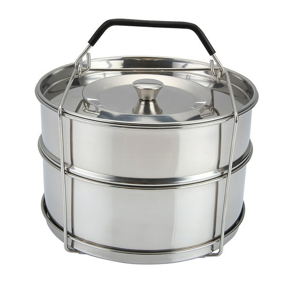 Xingzhi Two Tier Stackable Steamer Insert Pans Stainless Steel Electric Pressure Cooker Cooking Insert