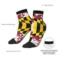 thumbnail image 5 of Women Men Athletic Socks Flag Of Maryland Cushioned Quarter Ankle Socks, 5 of 7