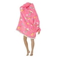 thumbnail image 5 of Shuttle tree Oversized Wearable Blanket Hoodie For Adult Kids Hooded Sherpa Sweatshirt With Front Pocket, 5 of 6