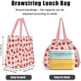 thumbnail image 2 of Lunch Bag for Women Insulated Womens Drawstring Lunch Bag for Work, Stain-Resistant Large Lunch Box for Women with Containers, Cinch Closure Cromwell Bag Black Man Reusable Lunch Bag Office, 2 of 4