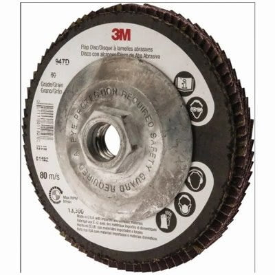 

3M Flap Discs Heavy-Duty 60-Grit 4.5-In. 1 Pack
