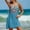 Blue, variant on Ruimatai Plus Size Cover Ups for Swimwear Summer Beach Cover Up New Fashion Beach Hem Cover Up Hollow-out Breathable Swimwear