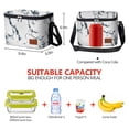 thumbnail image 4 of Aosbos Lunch Box for Women Men Insulated Lunch Bag Cooler Bags with Shoulder Strap Marble, 4 of 7