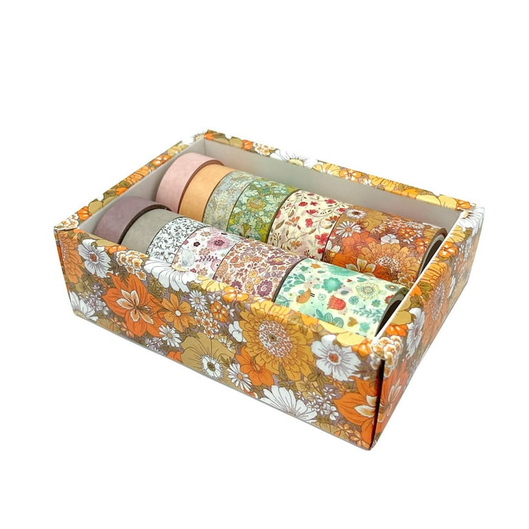 8 Rolls of Creative Shiny Tapes Gift Packing Tapes Handmade Crafts Bands  DIY Scrapbook Tape Assorted Color 