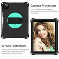 thumbnail image 3 of SaniMore for iPad 10th Generation 10.9" 2022 Case with 360° Rotatable Hand Strap, EVA & PC Case with Pencil Holder & Shoulder Strap Multi-Angle Kickstand Shockproof Protective Case, Black+Mint, 3 of 7