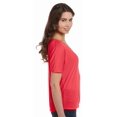 thumbnail image 3 of BELLA 8815 BellaCanvas Ladies` Flowy Basic V-Neck Tee 8815, 2XL, Black, 3 of 3