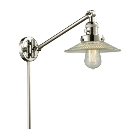 

Innovations Lighting 237 Halophane Halophane 1 Light 25 Tall Bathroom Sconce - Nickel