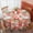 Pioneer Flower Floral-3, variant on Pioneer Flower Floral Print Pattern Round Tablecloth 60 X 60 Inch, Wrinkle Resistant Wipeable Table Cloth for Kitchen Dining Picnic Patio Party
