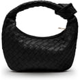 thumbnail image 1 of Sac à Main Noué Tissé pour Femmes - Faux Cuir Mode Designer Sacs Hobo pour Dames - Sac à Main Poignée Nouée Mode, 1 of 6