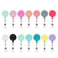 thumbnail image 1 of Retractable Badge Reel, Mixed Random Solid Color Nurse Id Badge Holder With 360 Swivel Alligator Clip (pack Of 14), 1 of 3