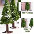 thumbnail image 2 of FUEENIRVA 6Pcs Green Plastic Pine Tree Figures for Model Train and Diorama Scenery Decoration, 2 of 7