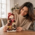 thumbnail image 6 of MInHoues Christmas Snowman Tabletop Figurine, Cute Resin Winter Holiday Ornament for Home Office Decor, Festive Snowman Decoration for Mantel Shelf, 6 of 6