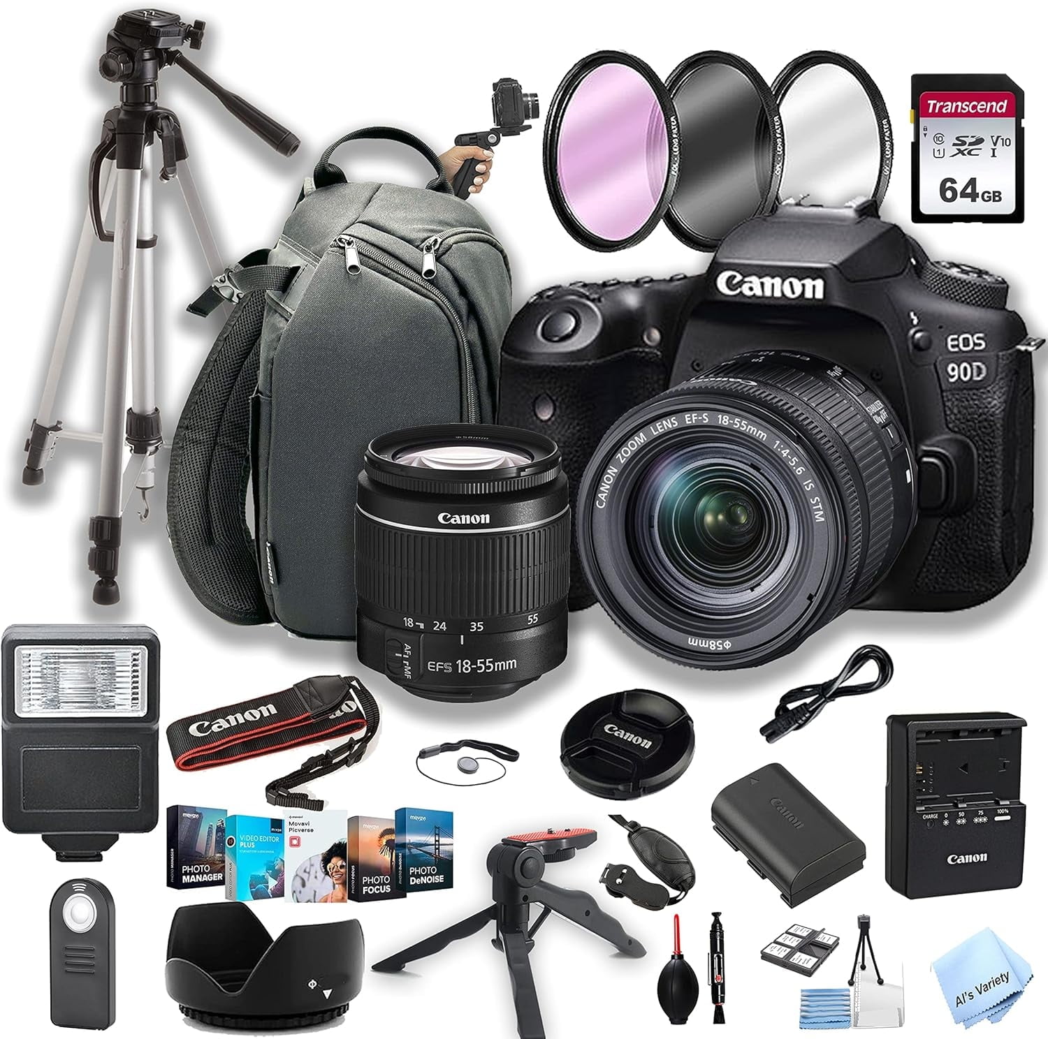 Canon EOS 5D Mark Ⅳ + EF 50mm f/1.8 II EOS 5D Mark IV DSLR Camera + Canon EF 50mm f/1.8 STM Lens Bundle +