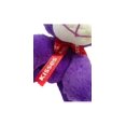 thumbnail image 3 of Galerie Plush Bear Purple Kiss Red Ribbon Bow Stuffed Plush Pink Glitter Ears 8”, 3 of 4
