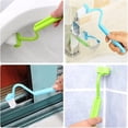 thumbnail image 5 of Toilet Rim Brush,V Type Toilet Brushes,Multi-Function Cleaning Brushes ,4PC Toilet Brush Toilet Brush for Toilet Corners Curved Handle, 5 of 5