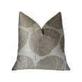 thumbnail image 2 of Plutus Pleasant Leaves Gray Luxury Throw Pillow, 2 of 3